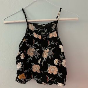 Kendall and Kylie floral crop top